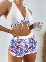 Conjunto de Biquíni Feminino Floral com Short | BeachBlossom - Imagem 2