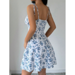 Vestido Feminino Curto Floral de Verão - Imagem 3