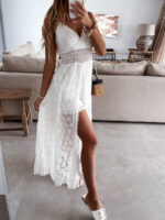 Vestido Feminino Longo de Renda c/Short - Imagem 4