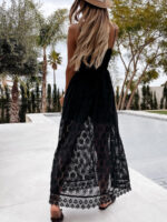 Vestido Feminino Longo de Renda c/Short - Imagem 7